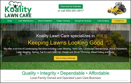 Custom Website Design for landscaping services