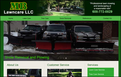 Custom Website Design for landscaping services
